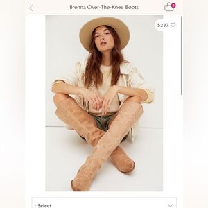 Free People Brenna Over-The-Knee Boots (US 10)